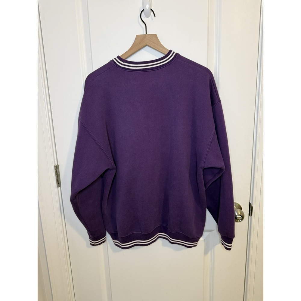 Disney 90's Vintage Winnie The Pooh Wmn Sz Medium Crewneck Purple Embroidered - Picture 6 of 11